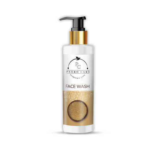 Psoro Care Organic Daily Face Wash with Aloe Vera, Multani Mitti, Kaolin Clay, White Turmeric for Man & Woman | 100 Ml | Pack of 1